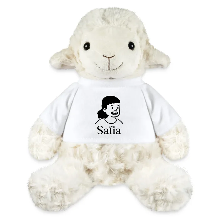 Peluche mouton personnalisée au prénom Safia