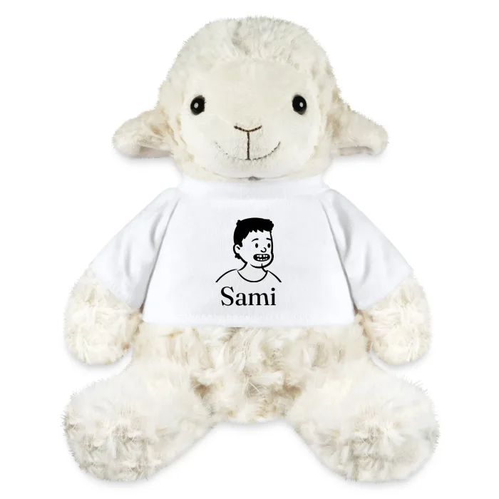 Peluche mouton personnalisée au prénom Sami