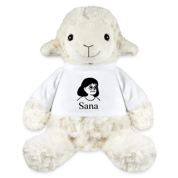 Peluche mouton personnalisée au prénom Sana