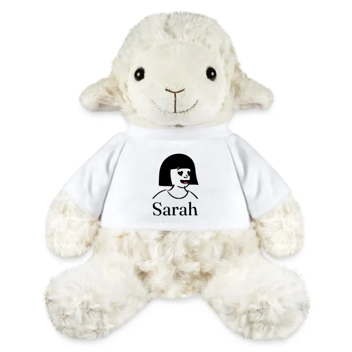 Peluche mouton personnalisée au prénom Sarah