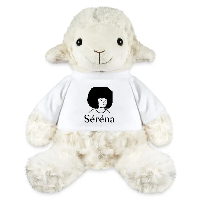Peluche mouton personnalisée au prénom Séréna