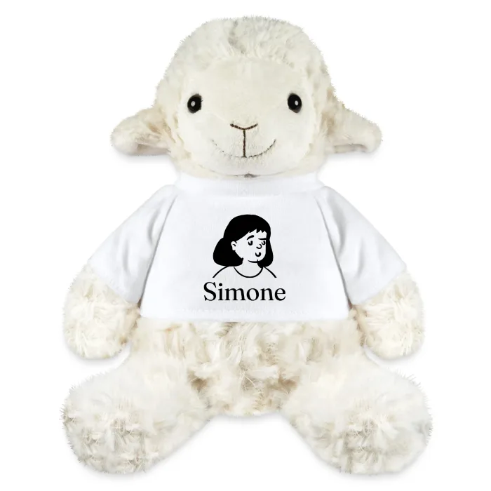 Peluche mouton personnalisée au prénom Simone