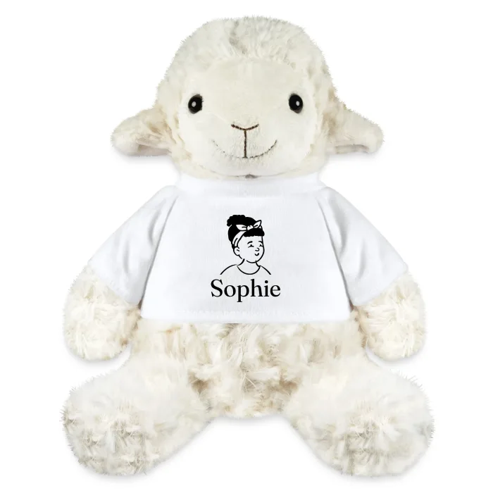 Peluche mouton personnalisée au prénom Sophie