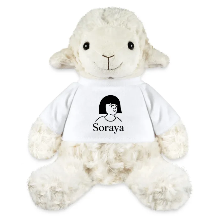 Peluche mouton personnalisée au prénom Soraya
