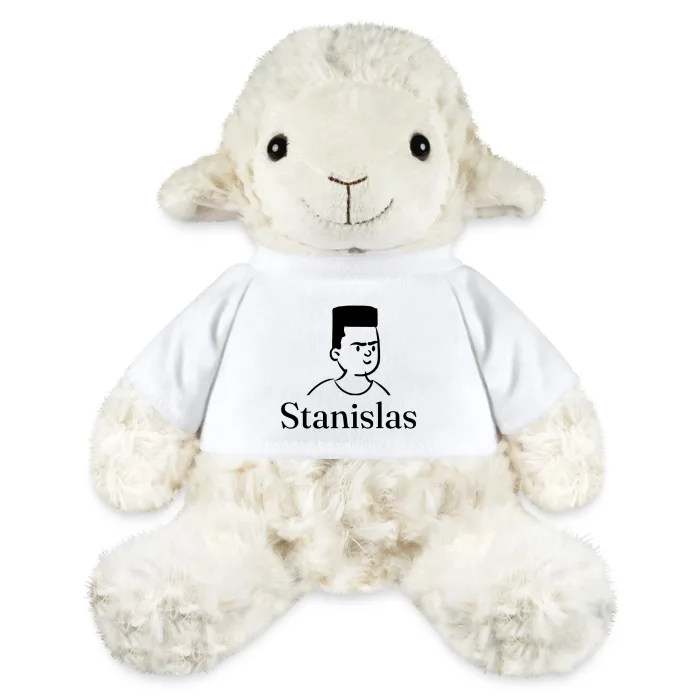 Peluche mouton personnalisée au prénom Stanislas