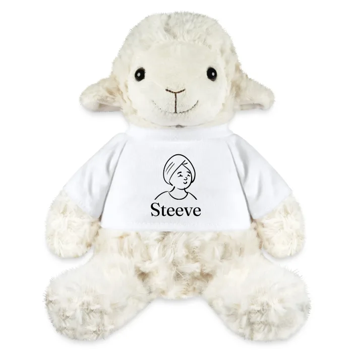 Peluche mouton personnalisée au prénom Steeve