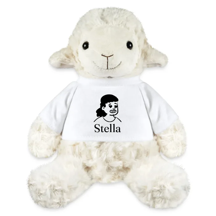 Peluche mouton personnalisée au prénom Stella