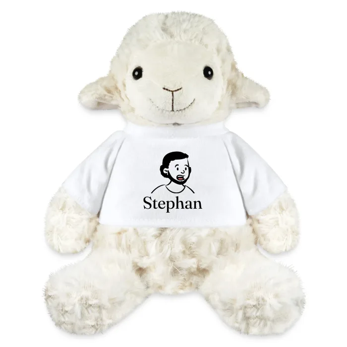 Peluche mouton personnalisée au prénom Stephan