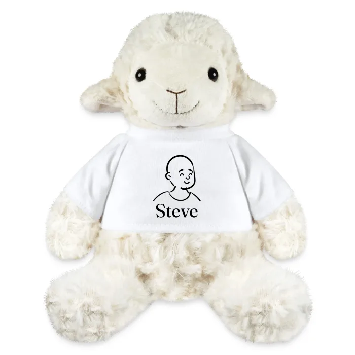 Peluche mouton personnalisée au prénom Steve