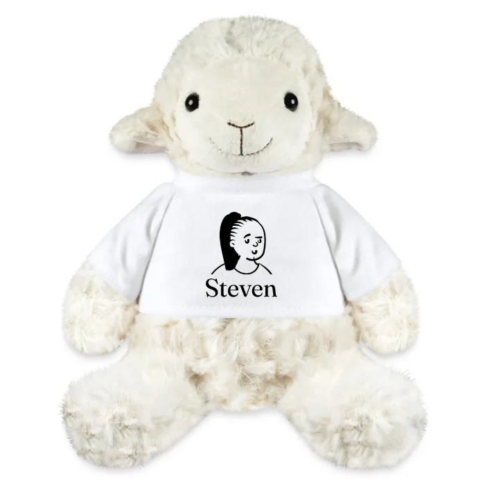 Peluche mouton personnalisée au prénom Steven