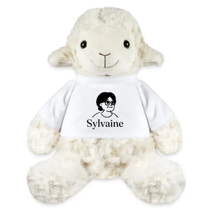 Peluche mouton personnalisée au prénom Sylvaine