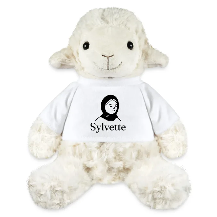 Peluche mouton personnalisée au prénom Sylvette
