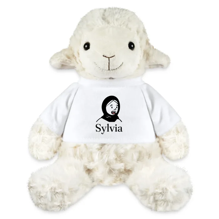 Peluche mouton personnalisée au prénom Sylvia