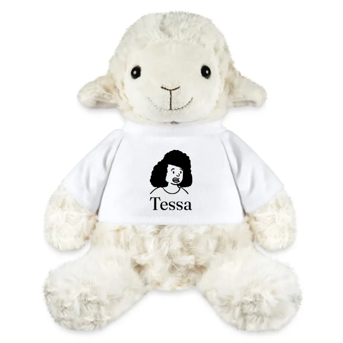 Peluche mouton personnalisée au prénom Tessa
