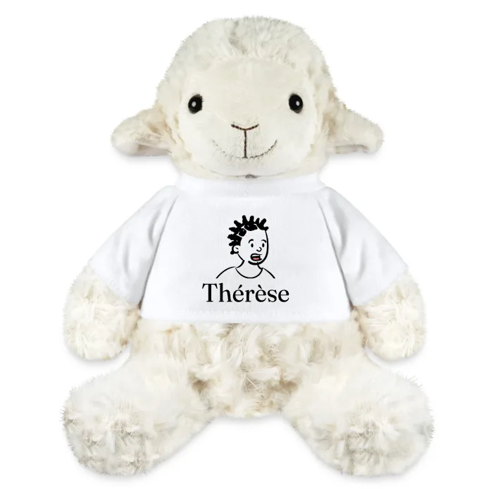 Peluche mouton personnalisée au prénom Thérèse
