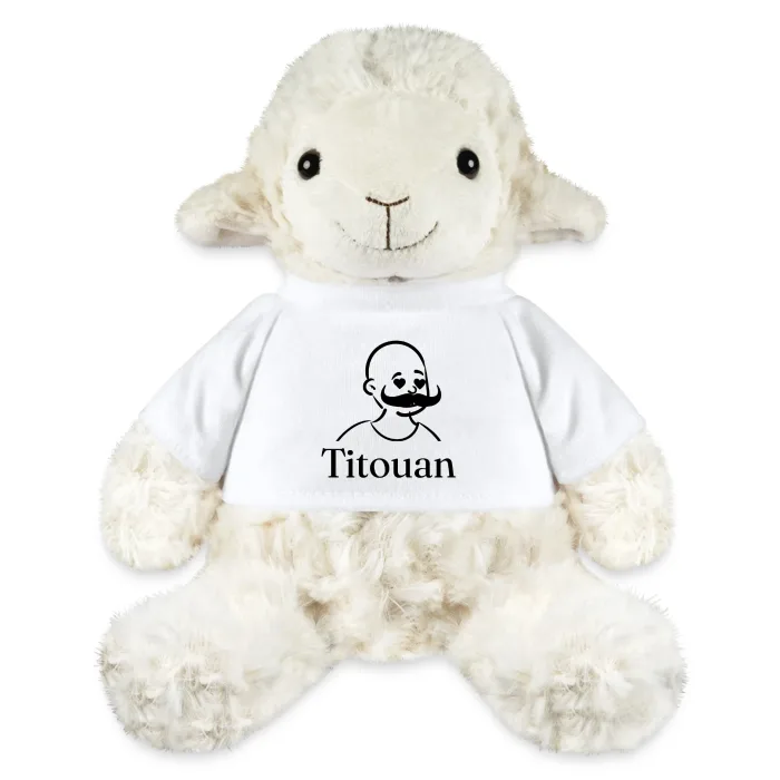 Peluche mouton personnalisée au prénom Titouan