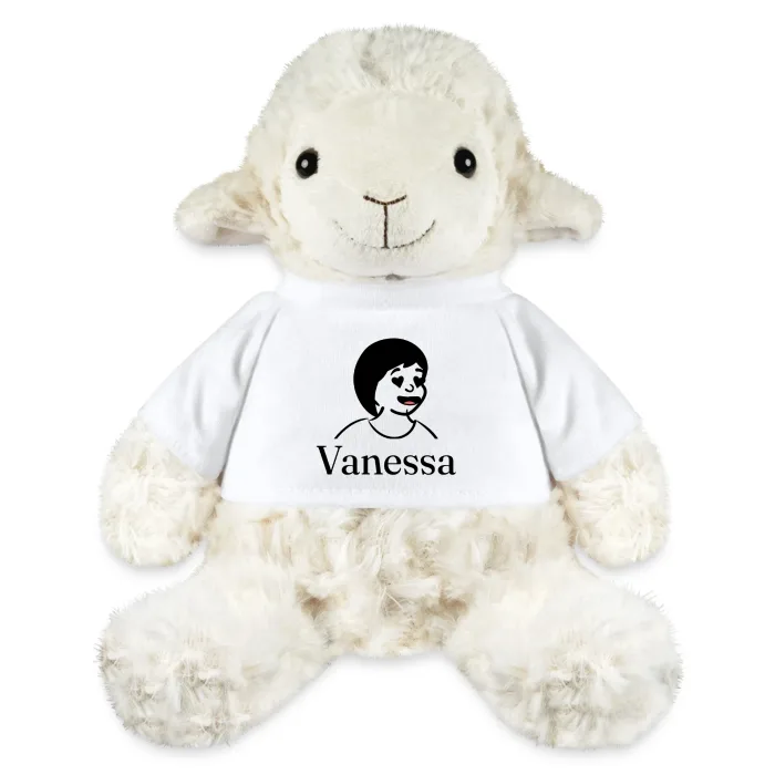 Peluche mouton personnalisée au prénom Vanessa