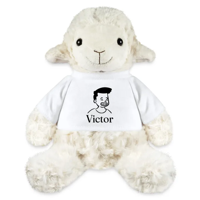 Peluche mouton personnalisée au prénom Victor