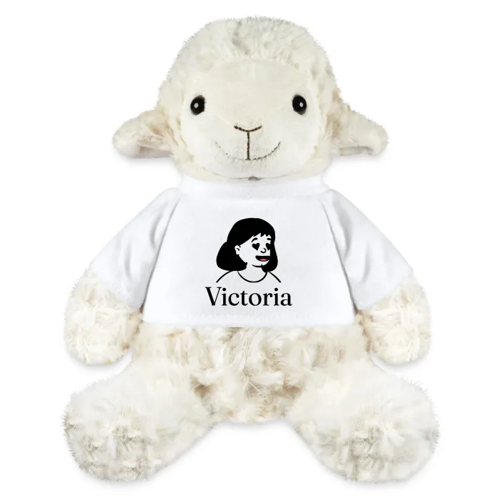 Peluche mouton personnalisée au prénom Victoria