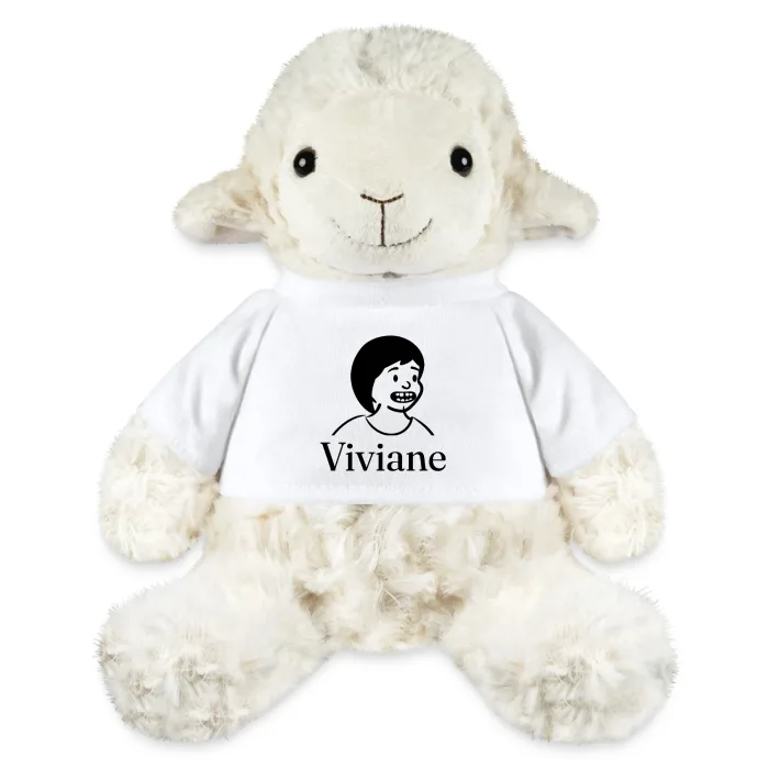 Peluche mouton personnalisée au prénom Viviane
