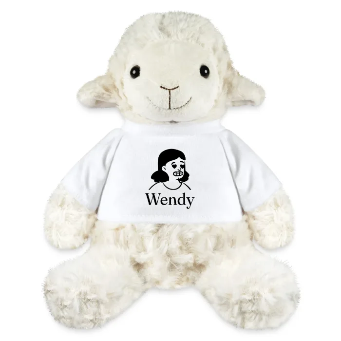 Peluche mouton personnalisée au prénom Wendy