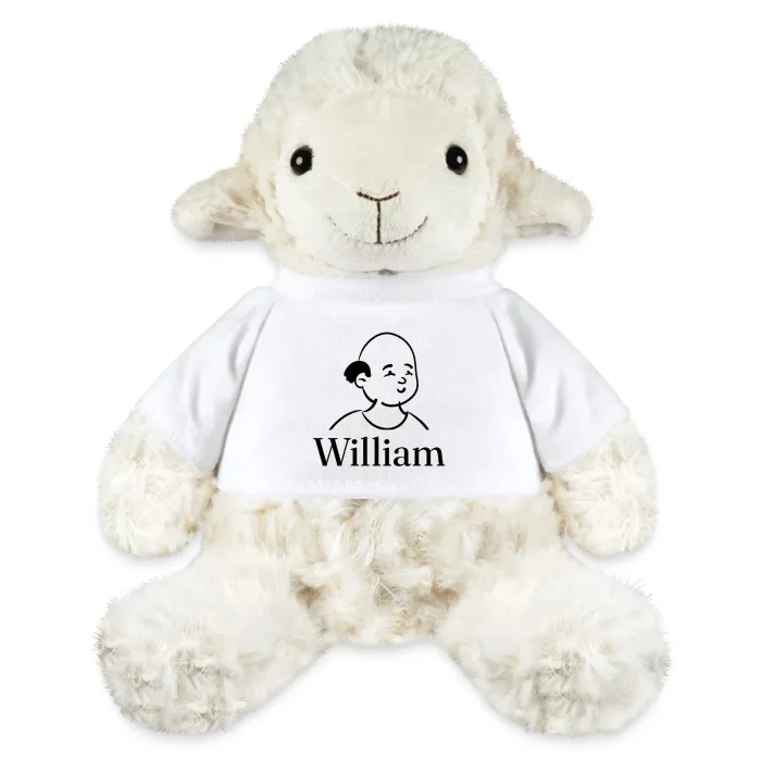 Peluche mouton personnalisée au prénom William