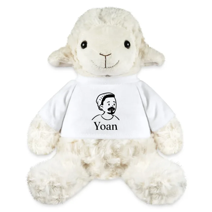 Peluche mouton personnalisée au prénom Yoan