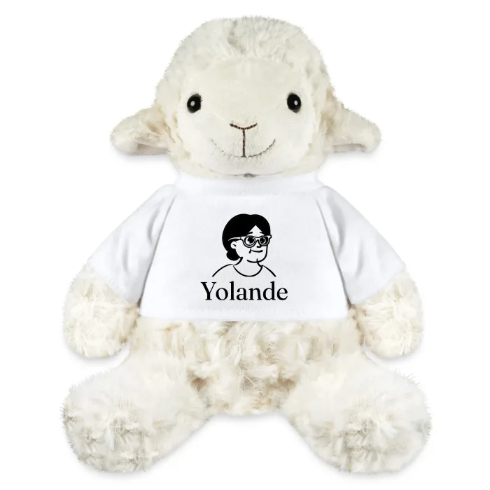 Peluche mouton personnalisée au prénom Yolande