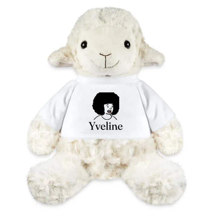 Peluche mouton personnalisée au prénom Yveline