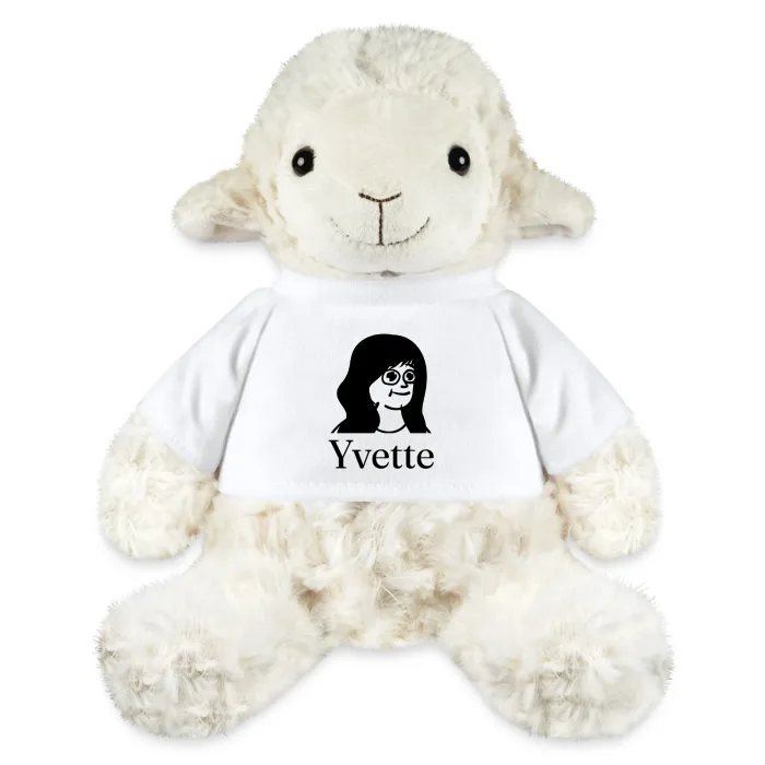 Peluche mouton personnalisée au prénom Yvette