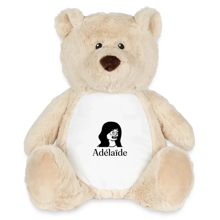 Peluche ourson personnalisée au prénom Adélaïde