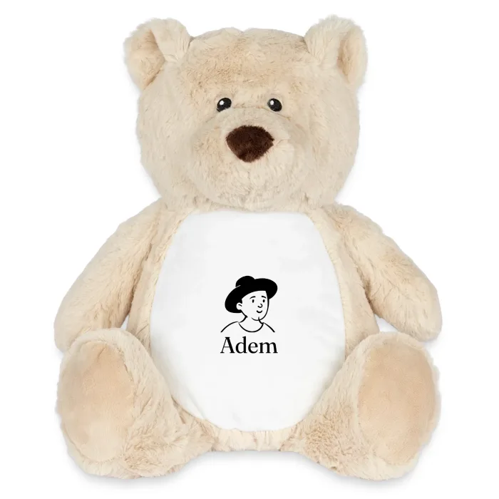 Peluche ourson personnalisée au prénom Adem