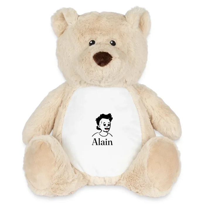 Peluche ourson personnalisée au prénom Alain