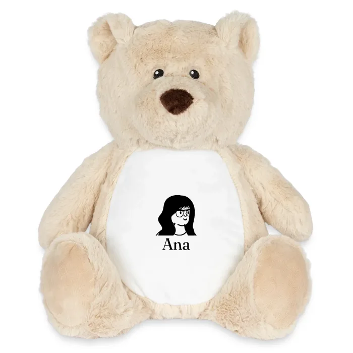 Peluche ourson personnalisée au prénom Ana