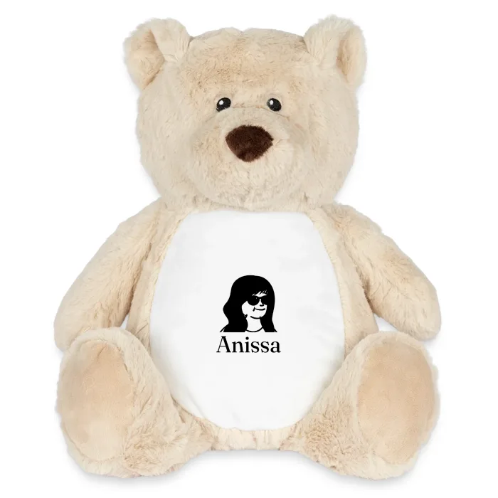 Peluche ourson personnalisée au prénom Anissa