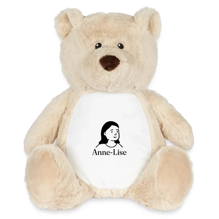 Peluche ourson personnalisée au prénom Anne-Lise