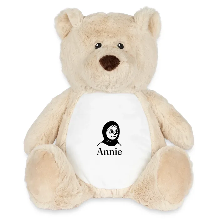 Peluche ourson personnalisée au prénom Annie