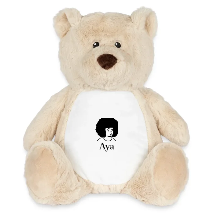 Peluche ourson personnalisée au prénom Aya