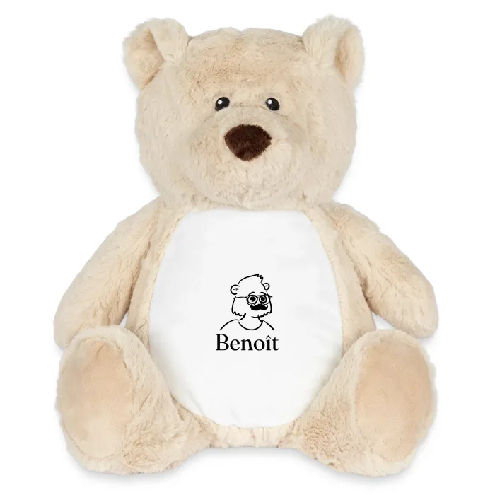 Peluche ourson personnalisée au prénom Benoît