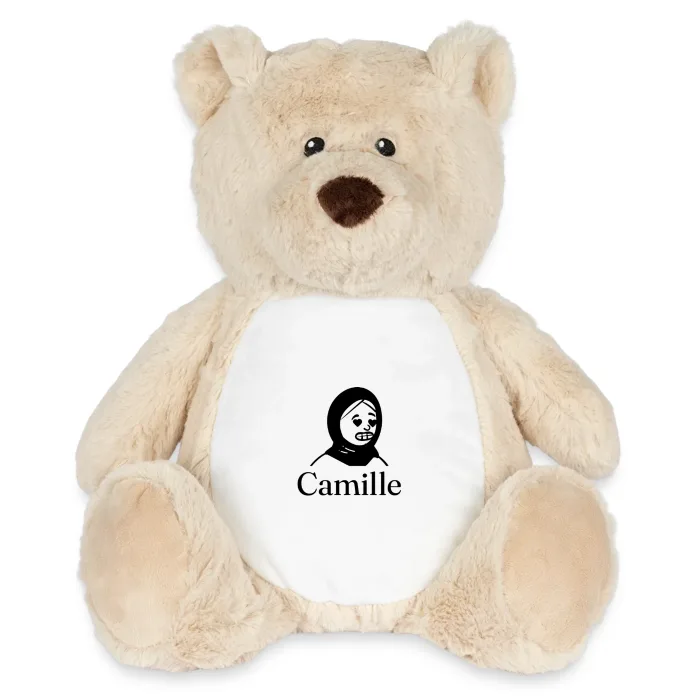 Peluche ourson personnalisée au prénom Camille