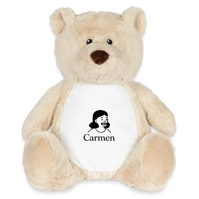 Peluche ourson personnalisée au prénom Carmen