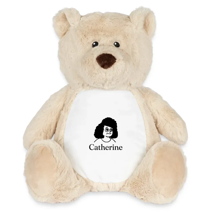 Peluche ourson personnalisée au prénom Catherine