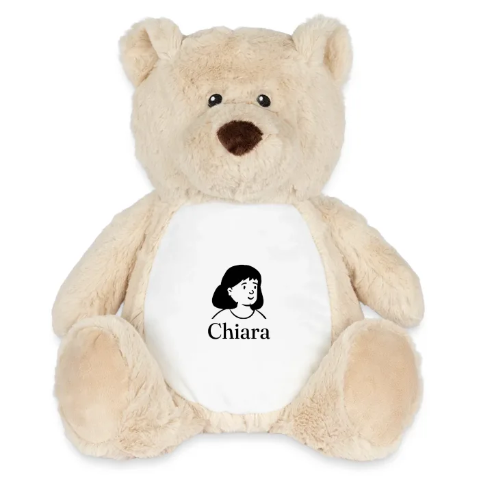Peluche ourson personnalisée au prénom Chiara