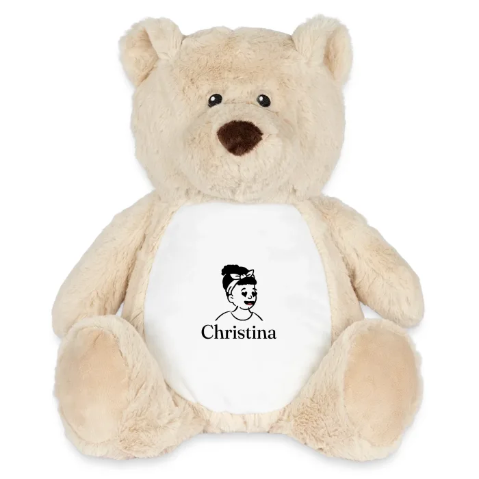 Peluche ourson personnalisée au prénom Christina