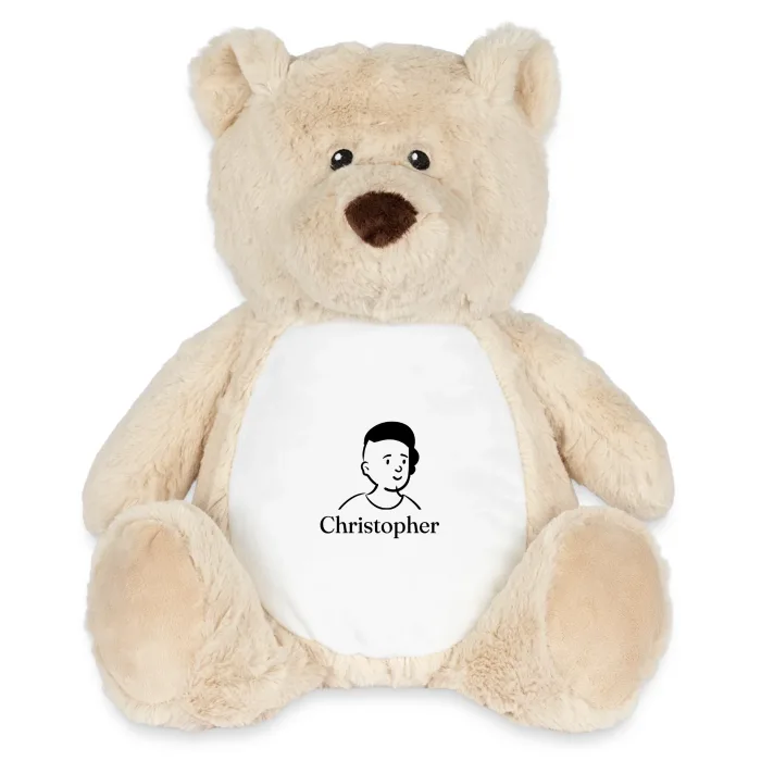 Peluche ourson personnalisée au prénom Christopher