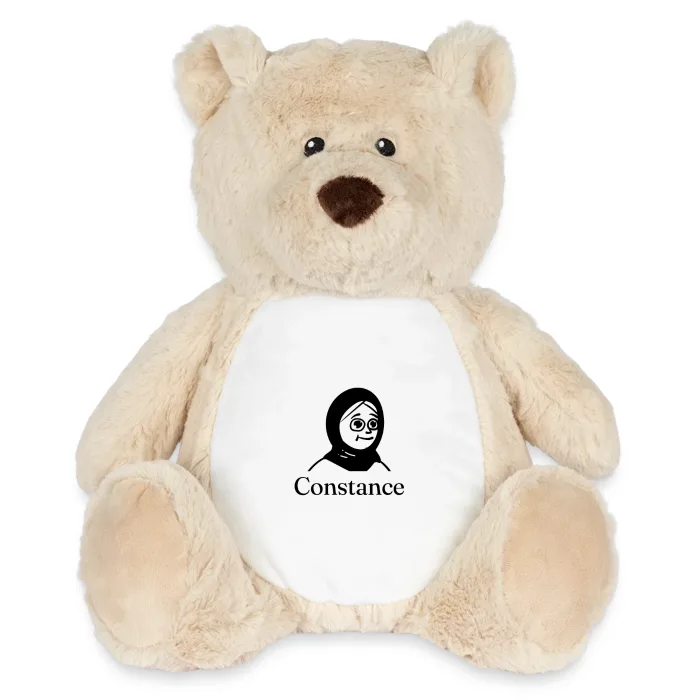 Peluche ourson personnalisée au prénom Constance