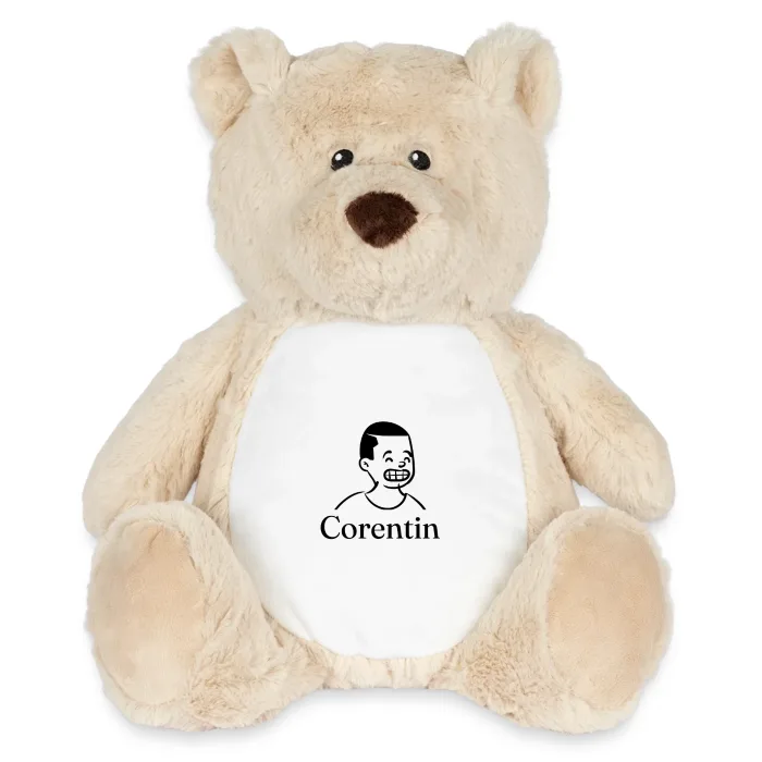Peluche ourson personnalisée au prénom Corentin