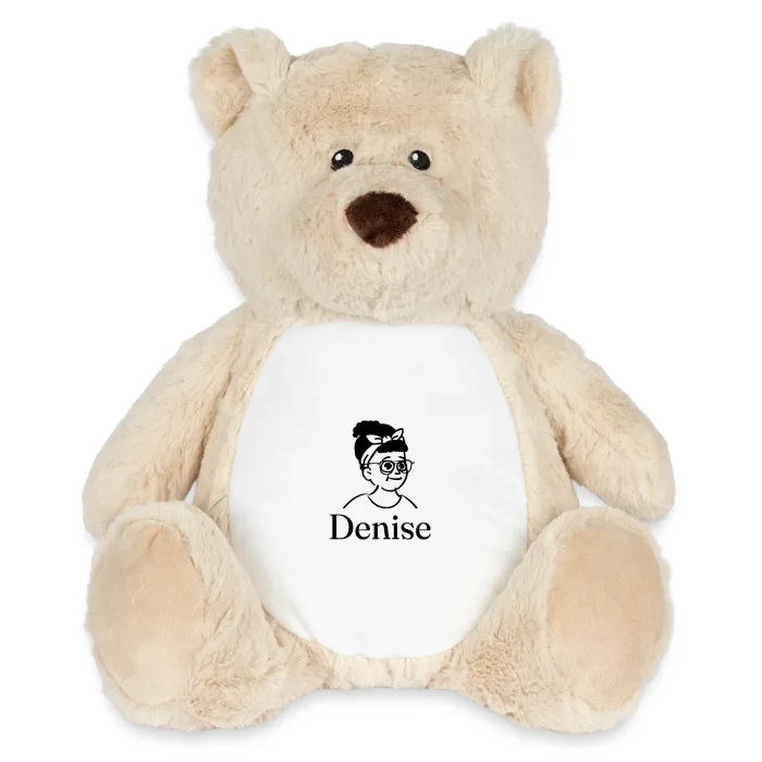 Peluche ourson personnalisée au prénom Denise