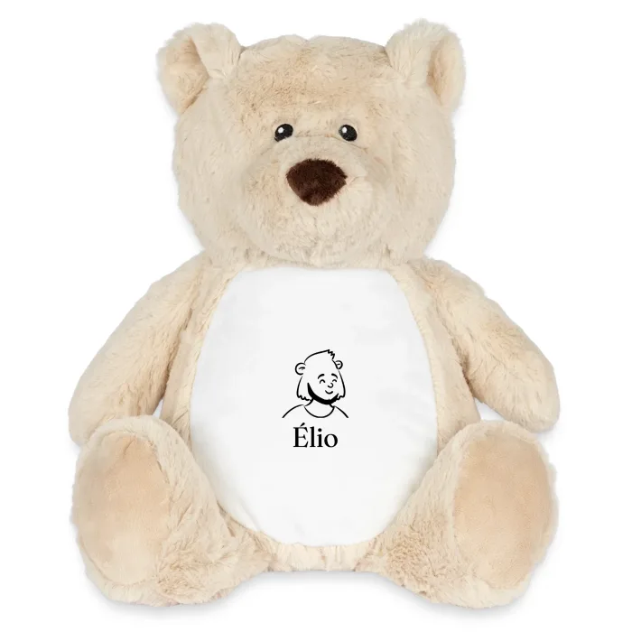 Peluche ourson personnalisée au prénom Élio