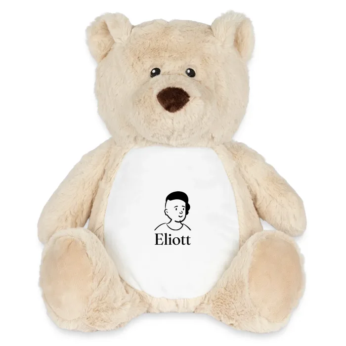Peluche ourson personnalisée au prénom Eliott